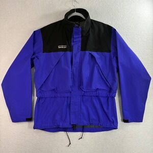 Vintage Sequel GoreTex Jacket Men L Purple Waterproof Adjustable Coat USA Parka